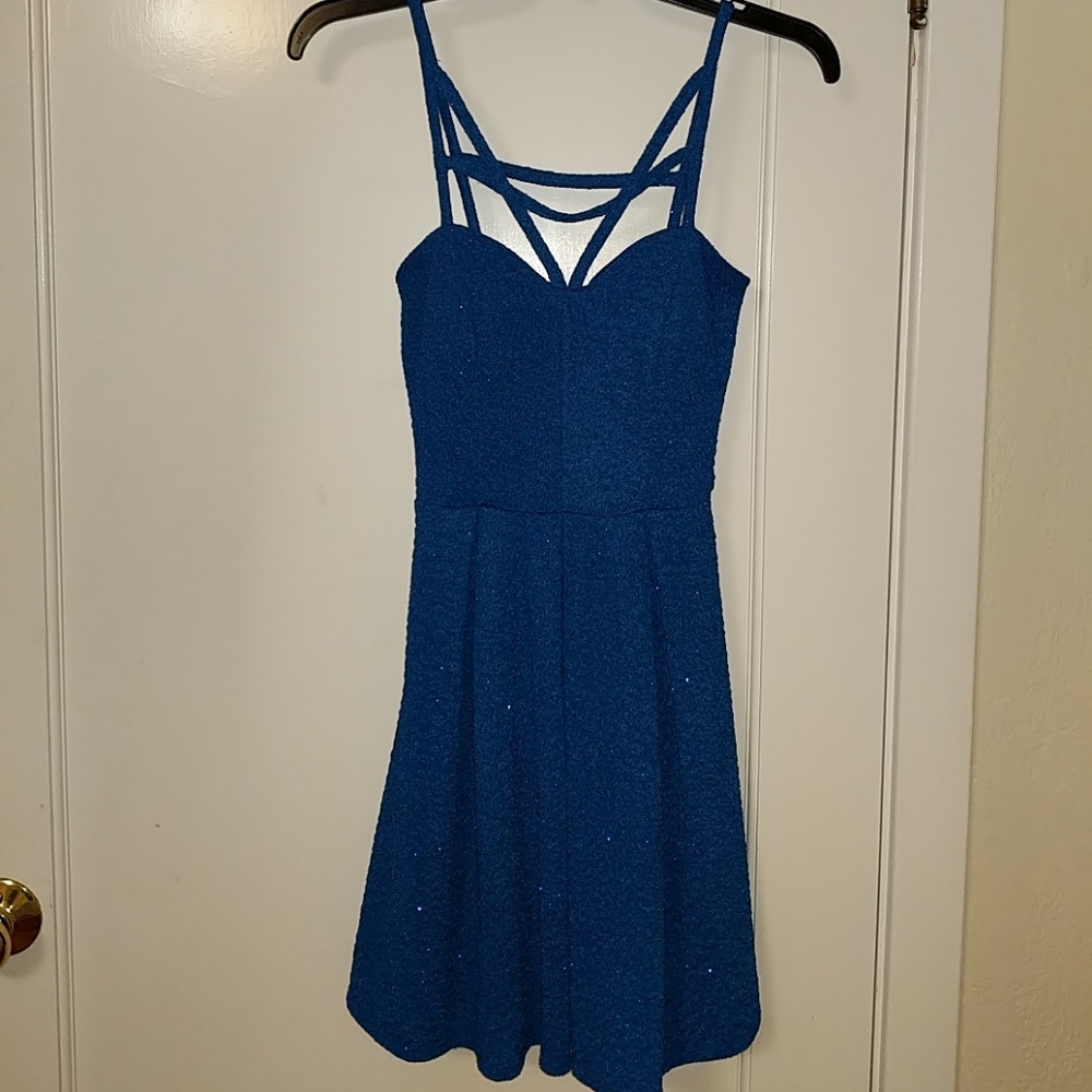 Blue short dress